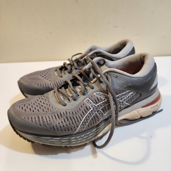 Asics women's Gel-Kayano Gray sneakers size 8 1/2 - Picture 4 of 12